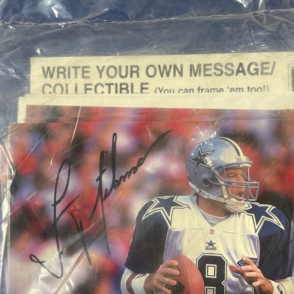 1997 Troy Aikman Greeting Cards Sealed Pack Bernie Kosar Co NFL Lot of 12 Dallas - Picture 5 of 8
